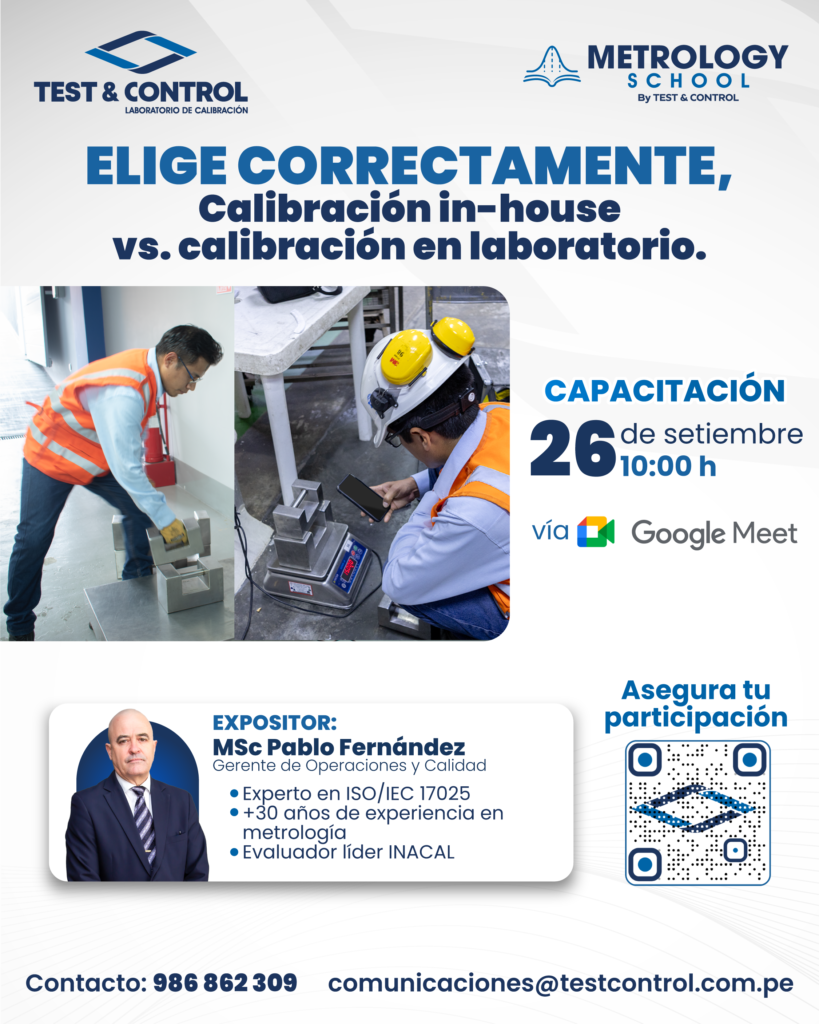 Capacitacion septiembre 2026 - Calibración In-House versus Calibración en Laboratorio